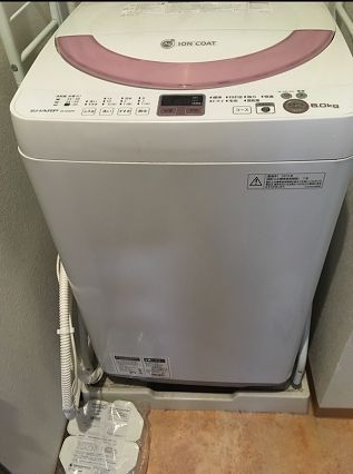 洗濯機の排水つまり　施工前