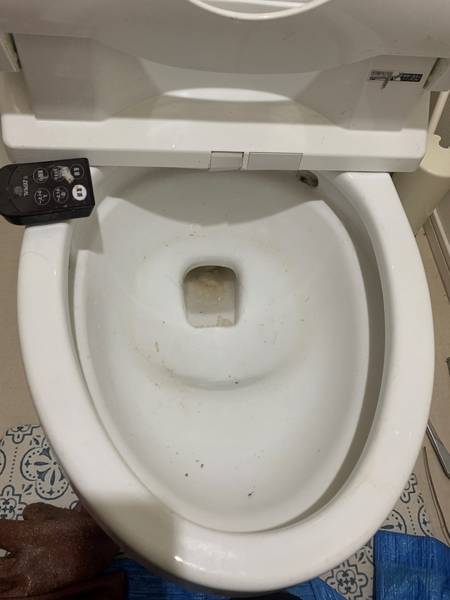 修理直後のトイレ便器